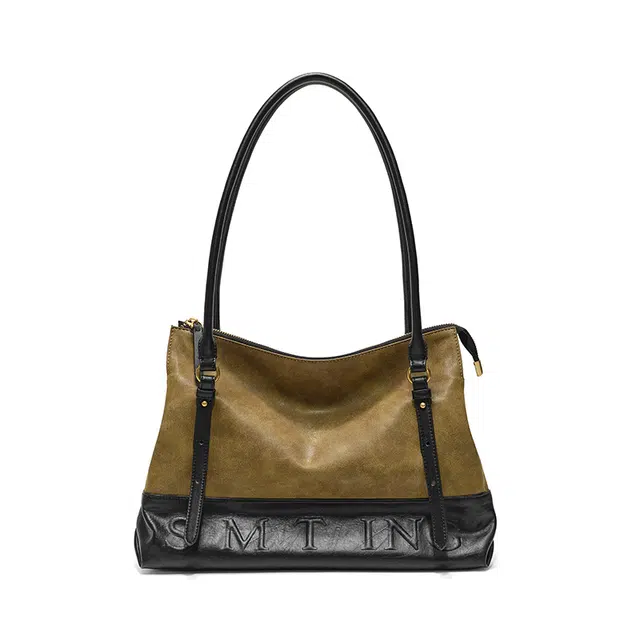 西木汀 夜风 小众设计高级感通勤百搭时尚托特包 牛皮 托特包手提单肩包 大号 女款 多色