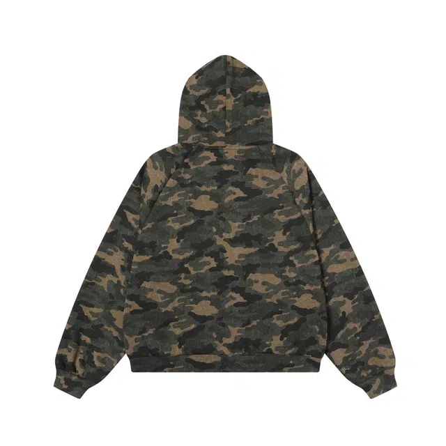 艾梵斯贝 式复古潮流高级感图腾字母印花潮酷个性街头无性别高街风宽松时尚休闲日常通勤百搭连帽开衫卫衣 男女同款