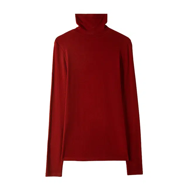 内在密码 订婚本命年堆堆高领打底衫秋冬修身气质内搭外穿上衣长袖保暖上装 女款
