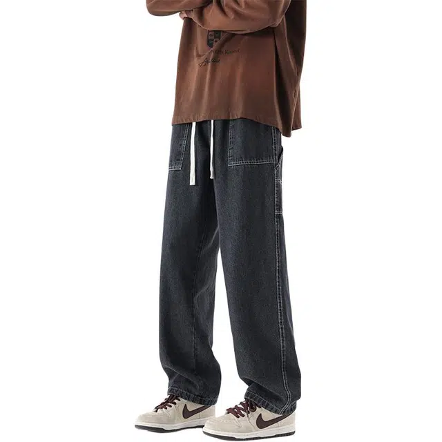 金盾 宽松青少年直筒裤裤子休闲裤 男款