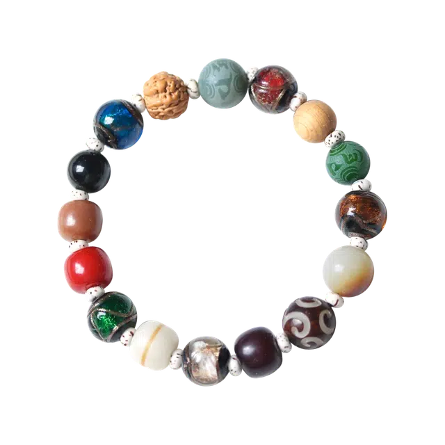 芳缘小傅 福禄双全新中式文玩佛珠 转运珠国风精致小众设计高级感气质小众五行多宝 #好运 琉璃 手串 男女同款情侣款