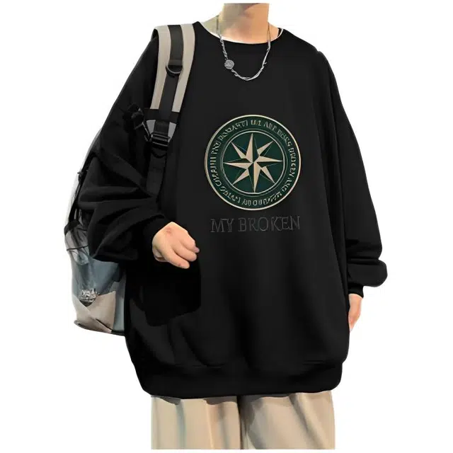 木木兔 卡通外套轻奢长袖秋季男生重磅衣服显瘦春秋潮流百搭薄款时尚文艺上衣卫衣 男女同款