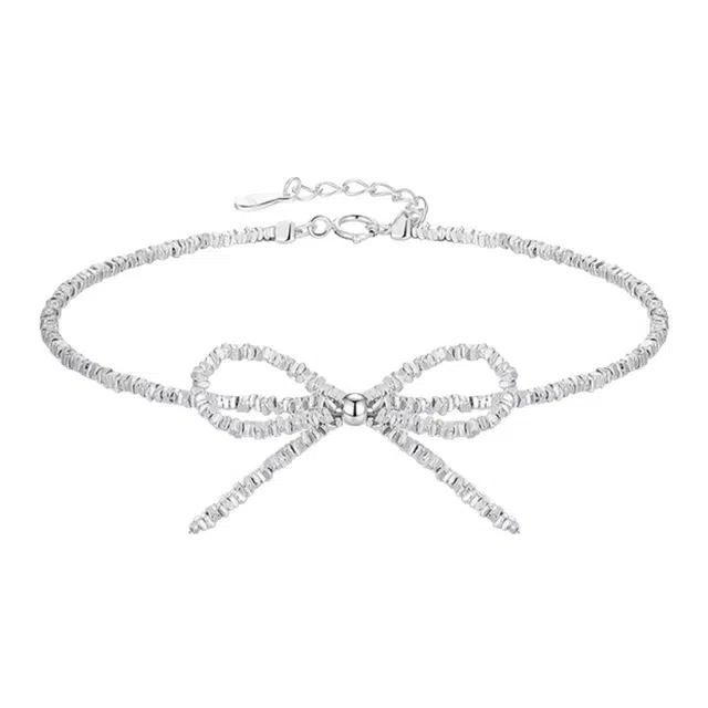 饰之颜 蝴蝶结 轻奢优雅甜美气质日常百搭精致时尚 可调节#好运 合金 项链 女款