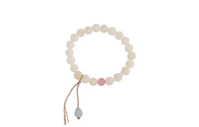 迎百宝 白云如玉绕指柔 复古新中式民族风高级感 素雅精致甜美温柔轻奢小众个性文玩盘玩#好运 菩提籽 手串 男女同款情侣款