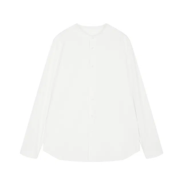 速写 休闲宽松立领长袖衬衫 男款