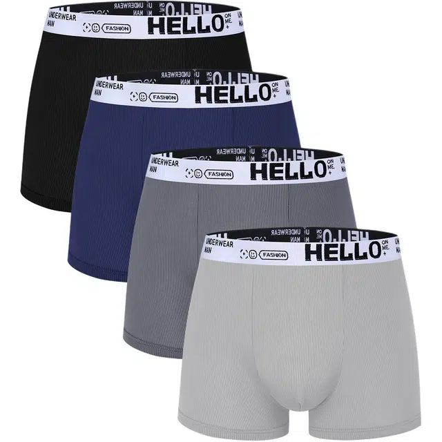 富贵鸟 运动舒适透气防臭吸汗快干平角内裤 男款