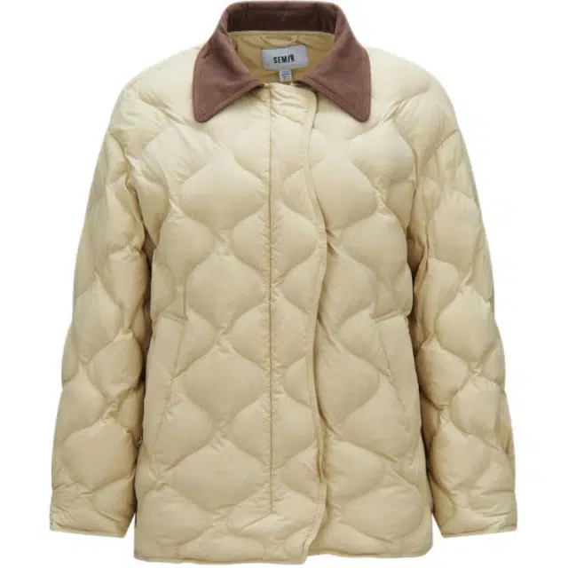 森马 宝藏轻便保暖翻领复古美拉德色系气质版型学生校园户外上班通勤经典休闲时尚简约通勤百搭蓬松有型羽绒服 女款