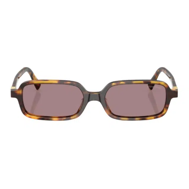 Miu Miu Square Metal Sunglasses Brown