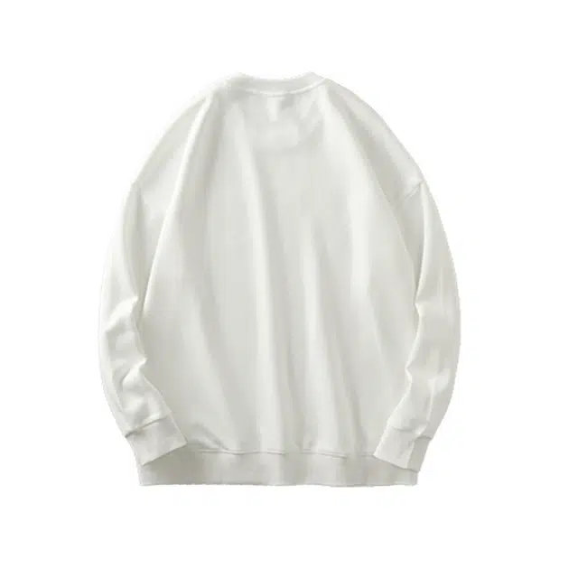 杜克恩 美式复古重磅字母发泡印花圆领套头秋季宽松休闲街头潮流简约设计感长袖情侣卫衣 男女同款