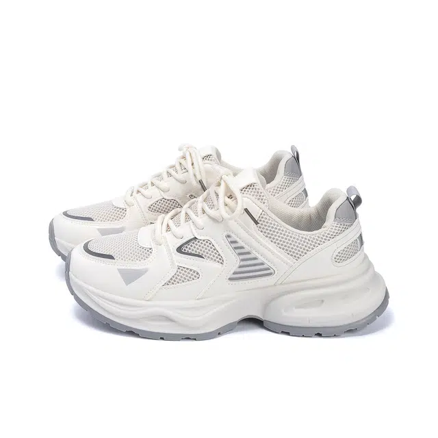 乐乐鱼 厚底百搭休闲运动小众通勤 低帮 老爹鞋 女