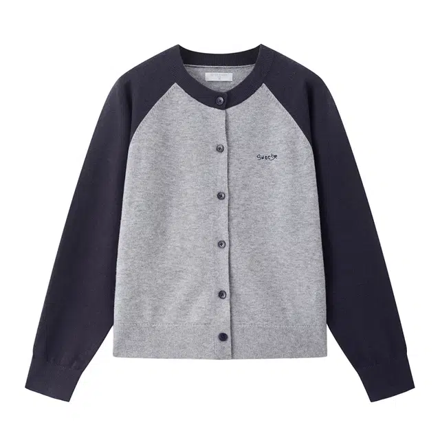 佐丹奴 毛织外套字母刺绣美式学院风撞色圆领开衫针织衫 女款