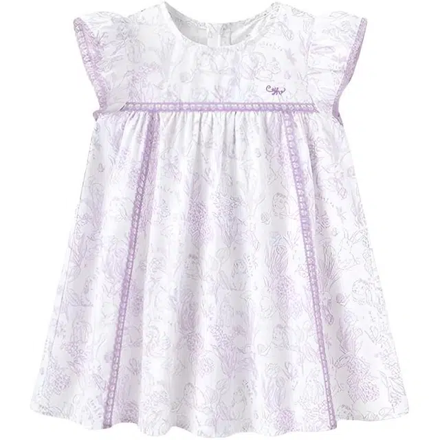 英氏连衣裙 亲肤透气简约短袖 中小童