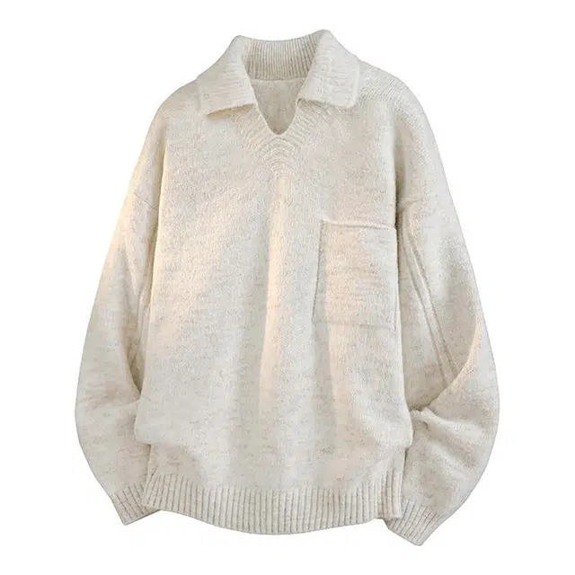 金盾 休闲慵懒风简约纯色针织衫 男款