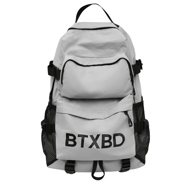 帕克熊 书包大容量耐用多口袋收纳背包 尼龙 双肩包 常规 男女同款情侣款 多色