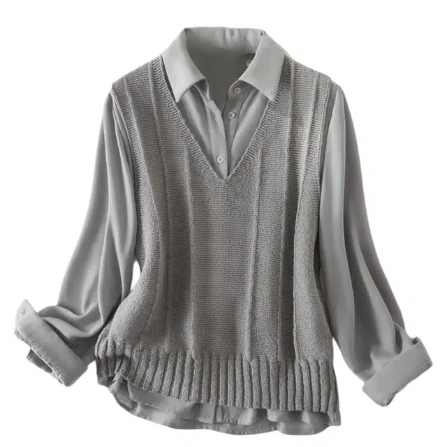 潞优野 高级感商务翻领时尚轻职场上舒适秋季长袖衬衫 女款