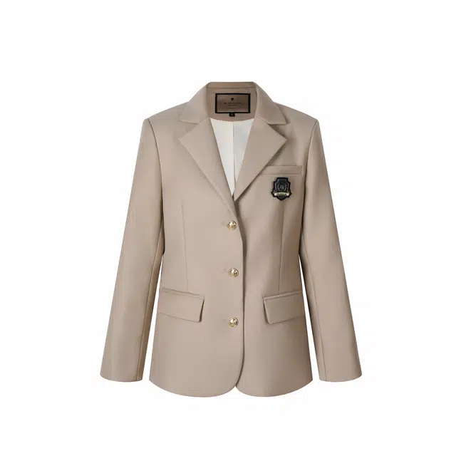 花铃太太 徽章装饰百搭款式显瘦修身收腰制服西装 女款