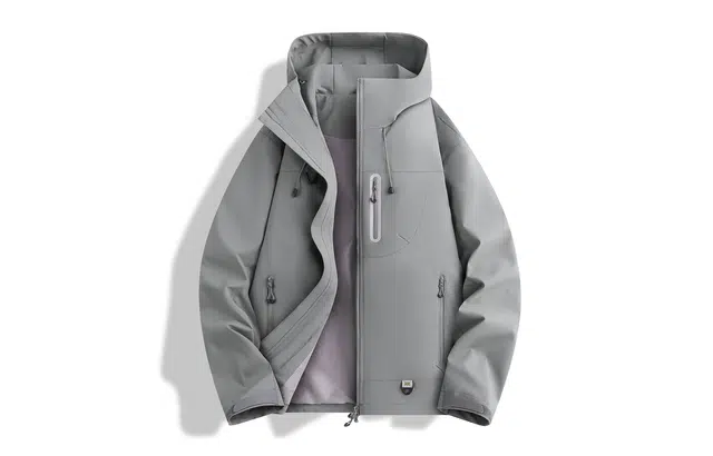 木林森 登山进藏旅行露营骑行日常通勤防风透气防小雨防水拉链连帽冲锋外套夹克 男女同款