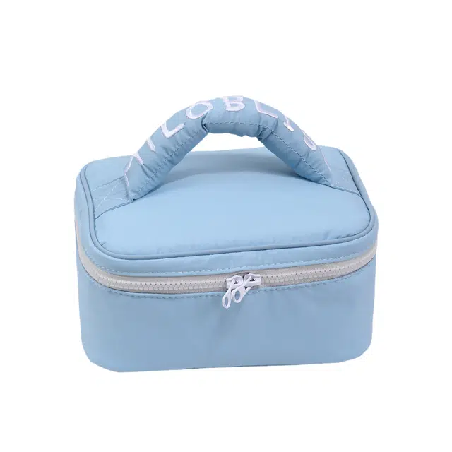 馨枕居小清新马卡龙化妆包大容量女韩系高级感手提收纳包可爱旅行洗漱包化妆包 便携收纳防尘