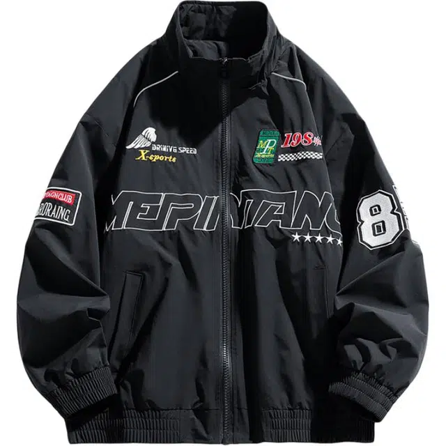 金盾 秋冬青少年刺绣飞行时尚简约夹克外套 男款