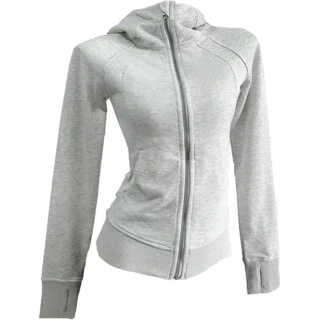 识恩 春秋美式时尚连帽修身长袖开衫外套卫衣 女款