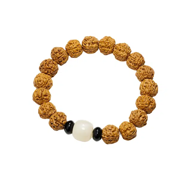 正大福 平安纳福珠 新中式文玩盘串佛系静心佛珠个性优雅小众设计轻奢日常百搭平安顺遂简约#好运 金刚菩提 手串 男女同款情侣款