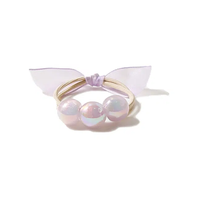 【糖果色渐变人鱼姬】 攸委 可爱蝴蝶结小香风皮筋甜美少女小清新扎头发马尾丸子头网红气质 锦纶 高弹力头饰发绳简约发圈头绳 女款