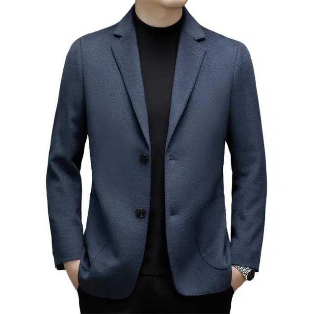 太子龍 轻奢高档羊绒休闲羊毛呢商务单西秋冬西装 男款