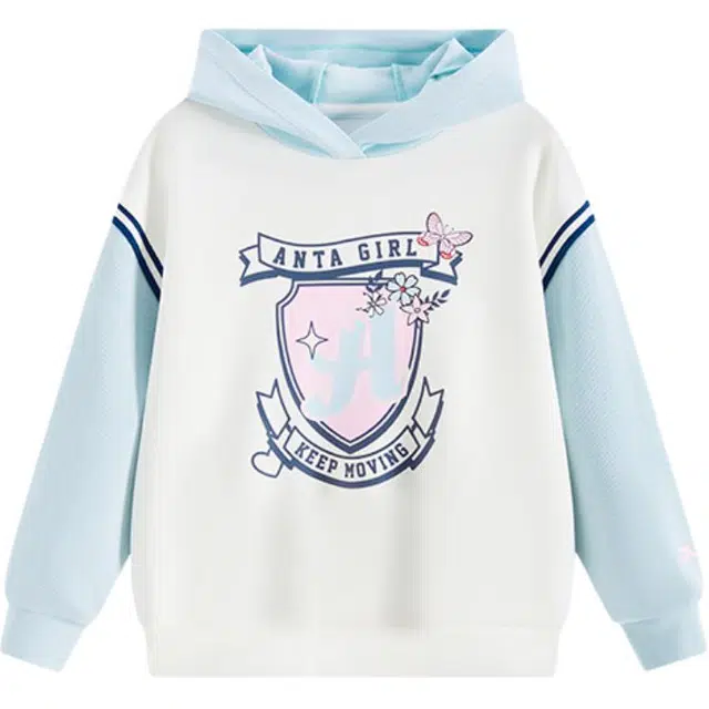 安踏儿童卫衣 针织连帽舒适卡通动漫潮流