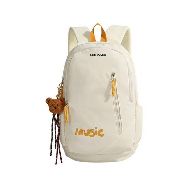 木林森 日系印花大容量上课通勤户外登山防泼水多口袋轻便百搭旅行背包 尼龙 书包电脑包双肩包 常规 男女同款情侣款 多色