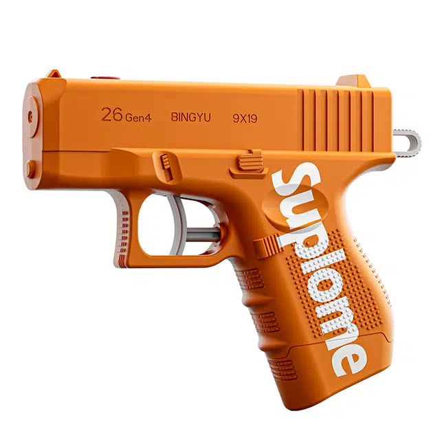 龙智优 双面水枪 夏季搞怪按压式喷水手动连发手持喷水 整蛊玩具