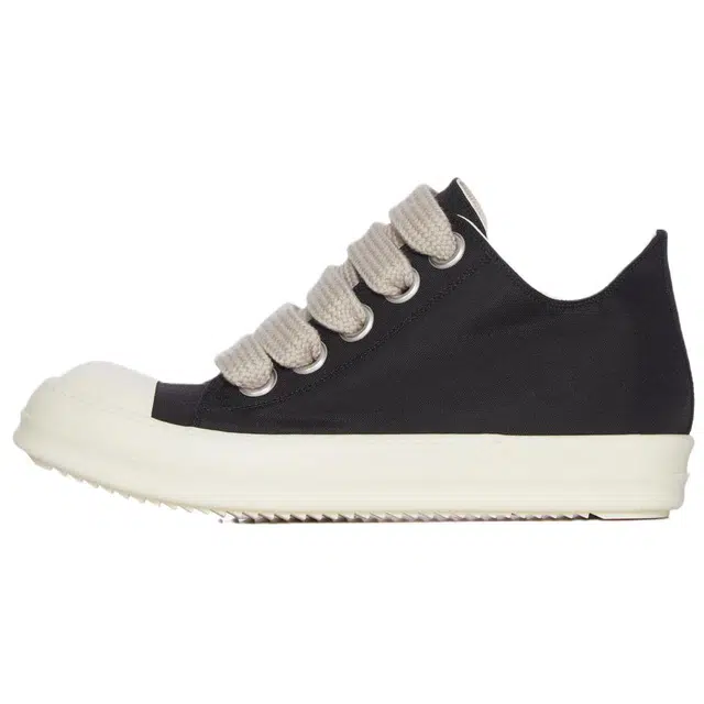 Rick Owens DRKSHDW Low Top Lace-Up Sneakers Black