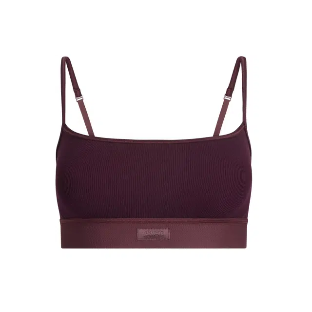 SKIMS FW25 COTTON RIB SCOOP BRALETTE