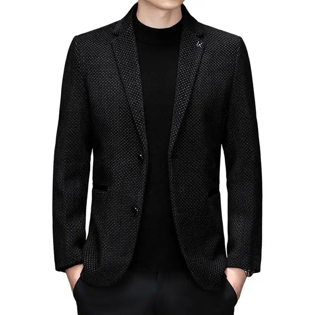 太子龍 轻奢品质高级感细腻格子中青年时尚商务休闲西装 男款