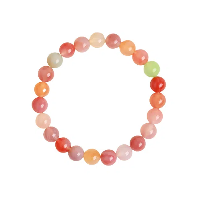 千叶珠宝 琉璃摇光跳色#好运 玛瑙 手串珠光色亮时尚 男女同款情侣款