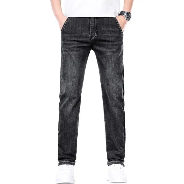 炳盛 高端夏季薄款商务长裤牛仔裤 男女同款