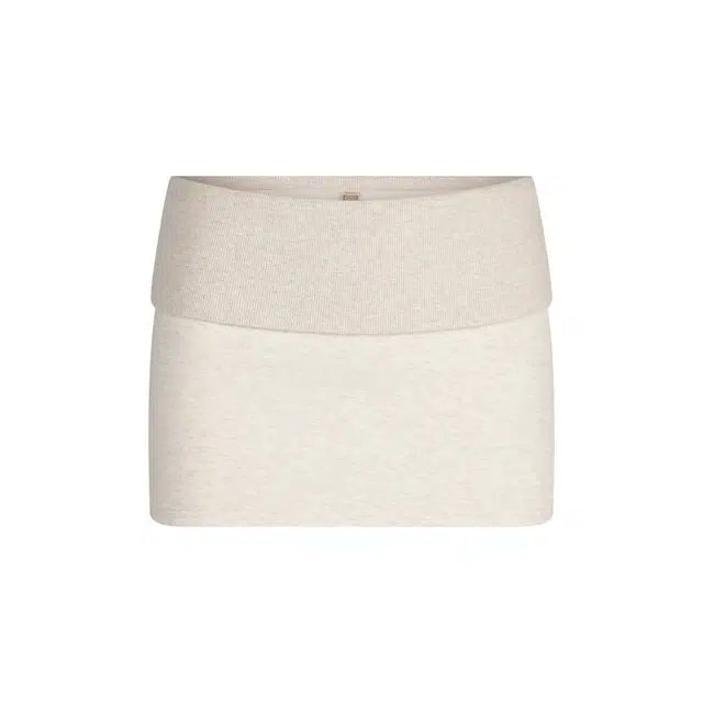 SKIMS COTTON FLEECE FOLDOVER MINI SKIRT