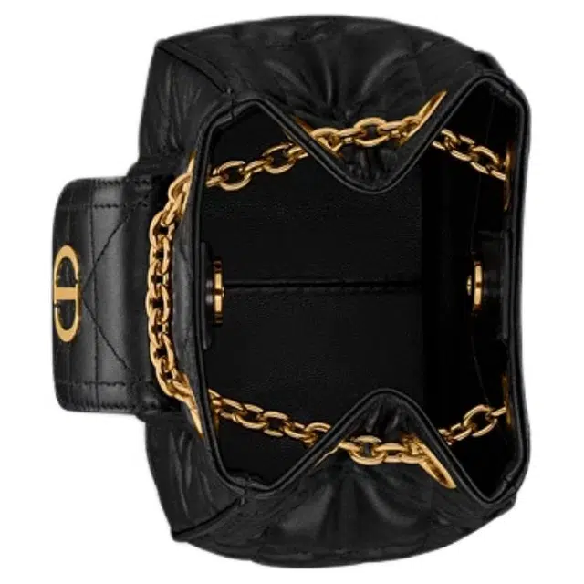 DIOR Caro Multicarry Small Black Lambskin Backpack
