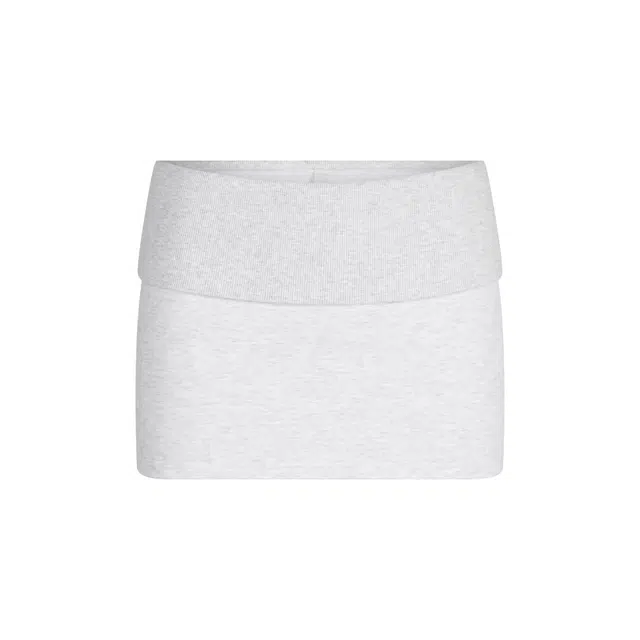 SKIMS FW25 COTTON FLEECE FOLDOVER MINI SKIRT