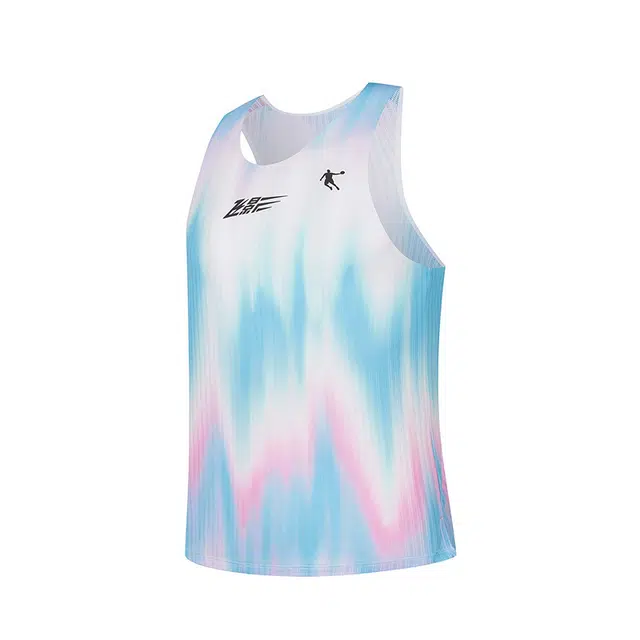 乔丹 圆领套头印花渐变舒适百搭背心 男款