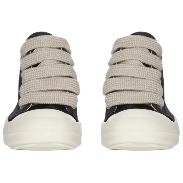 Rick Owens DRKSHDW Low Top Lace-Up Sneakers Black