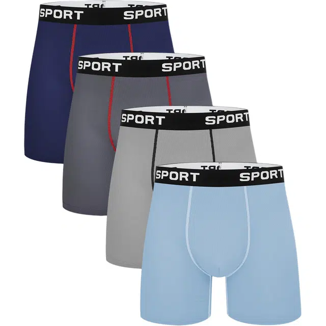 富贵鸟 时尚潮流运动防臭透气吸湿排汗抑菌平角内裤 男款