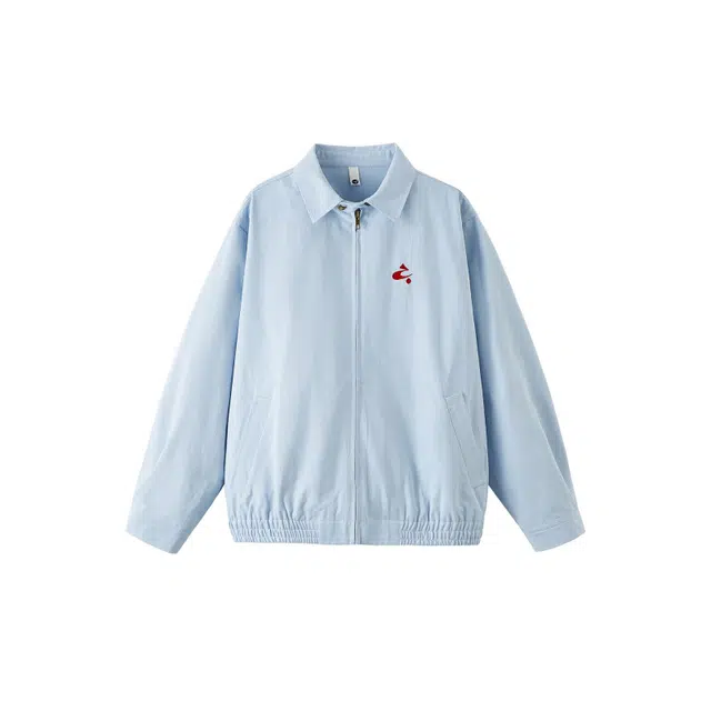 艾梵斯贝 行政美式复古简约高级感纯色刺绣翻领衬衫气质休闲商务日常通勤百搭老钱风宽松无性别夹克 男女同款