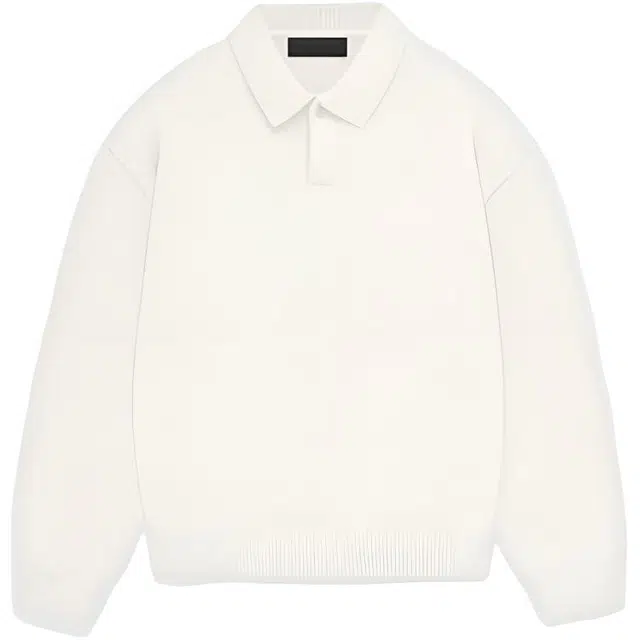 Fear of God Essentials Knit Polo Cloud Dancer