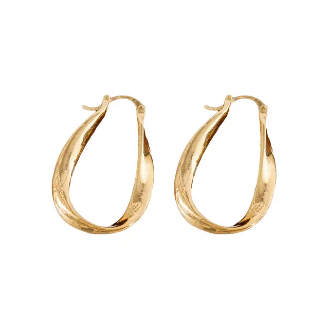 澜耀 金韵流转 不规则 复古轻奢个性百搭耳饰 合金 耳环 女款