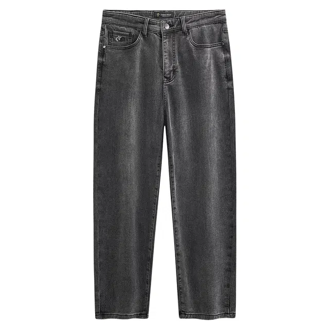 与狼共舞 天丝棉石墨烯舒暖时尚柔软透气水洗休闲通勤百搭九分牛仔裤 男款