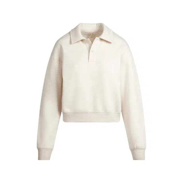 SKIMS FW25 COTTON FLEECE POLO SWEATSHIRT Polo