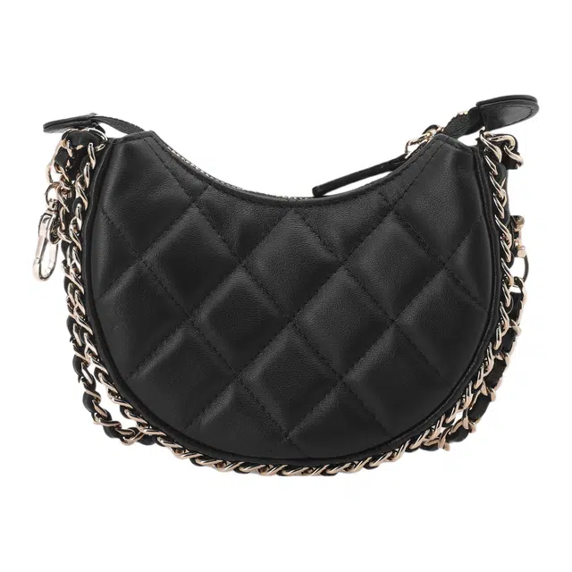 CHANEL 23P Moon Bag Black