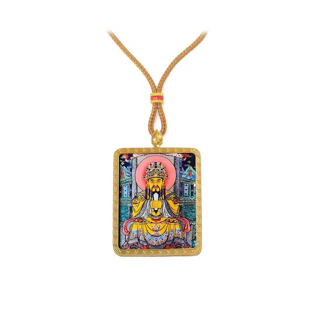 玉临门 招财进宝运气好前途似锦 单科好运事业有成 平步青云唐卡复古民族风手工#好运 合金 项链 男女同款情侣款