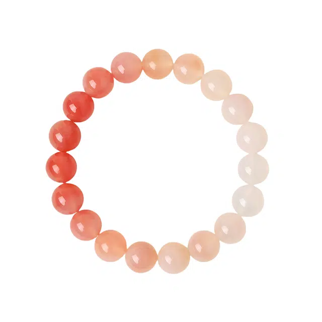 千叶珠宝 朝霞拾光渐变#好运 玛瑙 手串 串珠手链百搭轻奢小众高级感女友闺蜜礼物 男女同款情侣款