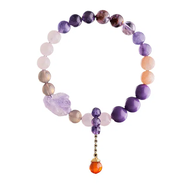 子婳 九紫离火多宝本命年转运珠招财轻奢百搭告白礼物#好运 紫水晶 手串 女款
